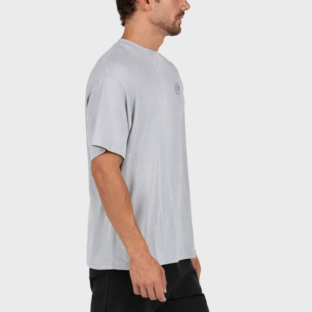 T-shirt Bullpadel Banes Lichtgemêleerd Grijs
