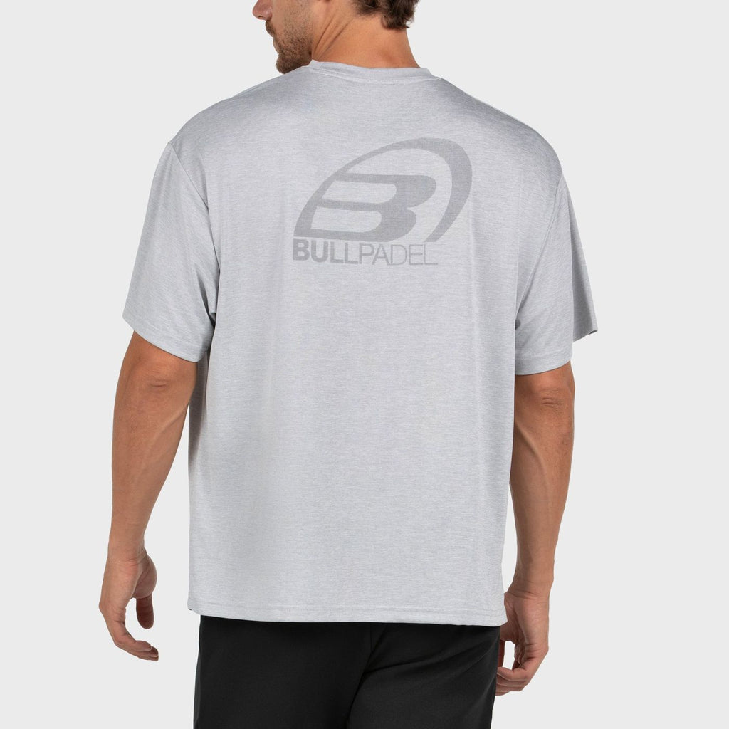 T-shirt Bullpadel Banes Lichtgemêleerd Grijs
