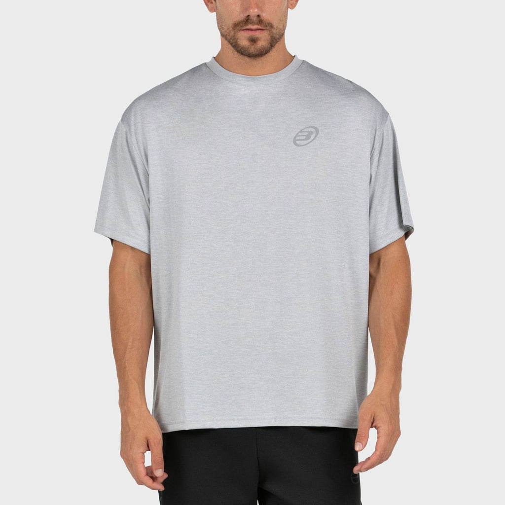 T-shirt Bullpadel Banes Lichtgemêleerd Grijs