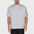T-shirt Bullpadel Banes Lichtgemêleerd Grijs