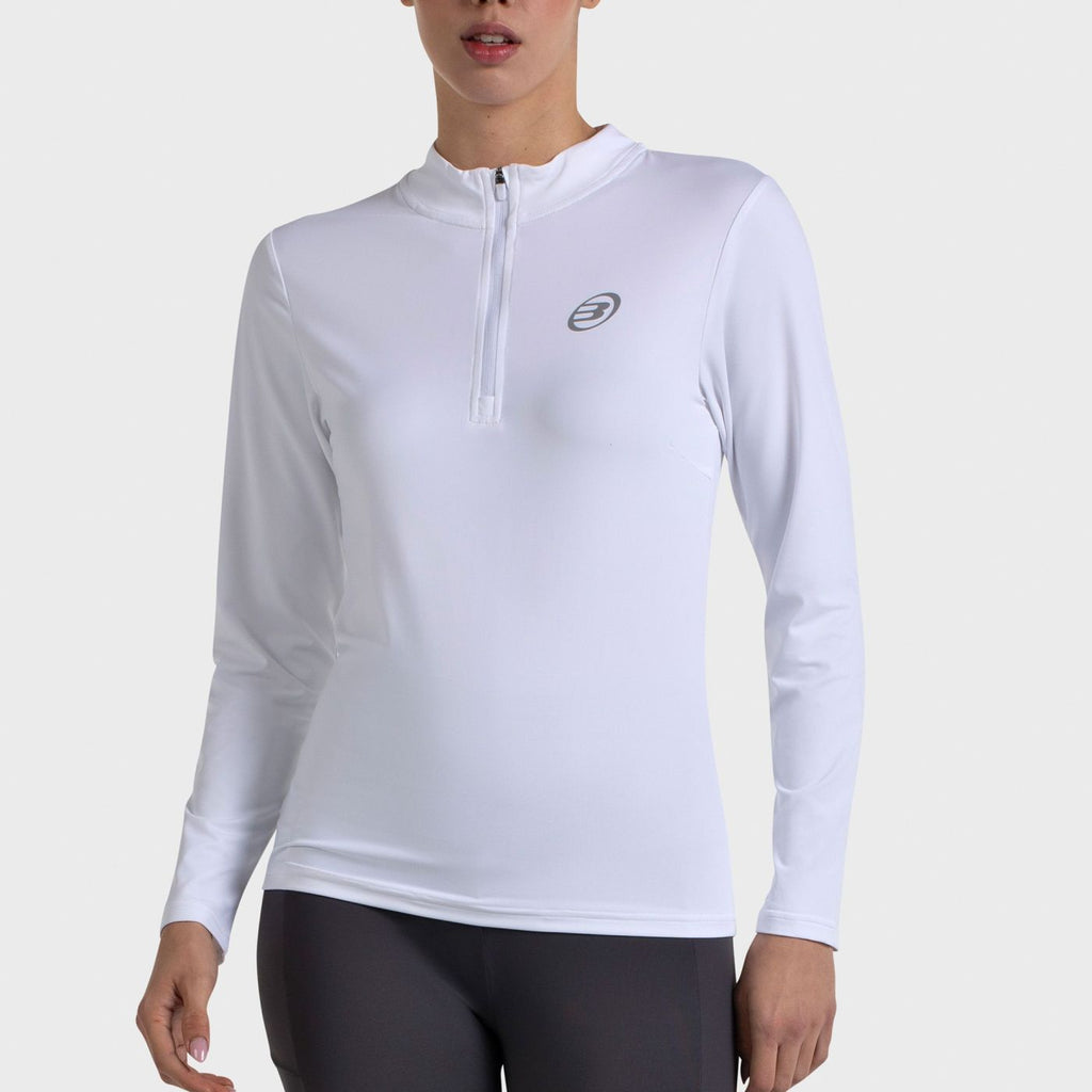 Bullpadel Becal White Long-Sleeved T-Shirt