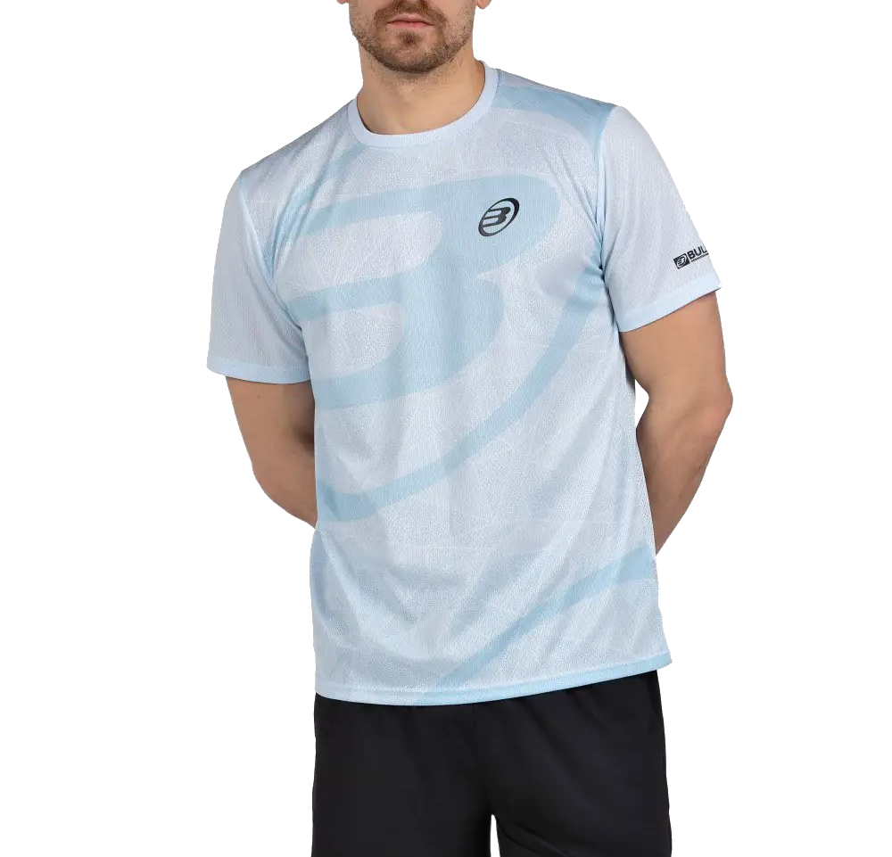 T-Shirt Bullpadel Castil Blau Gletscher 