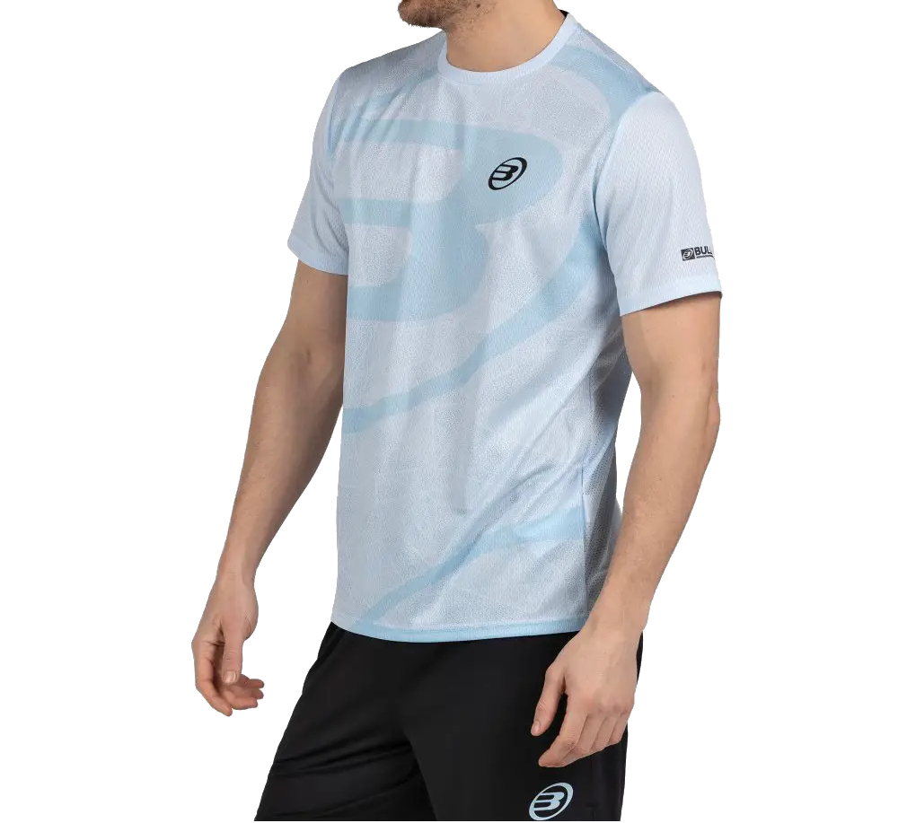 T-Shirt Bullpadel Castil Blau Gletscher 