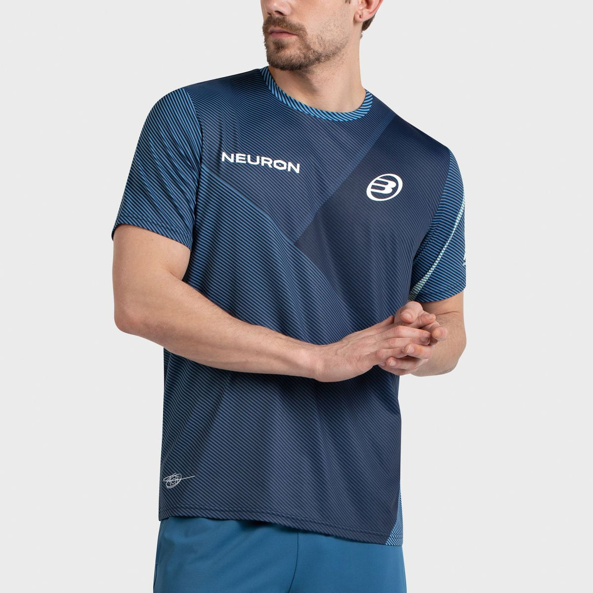 T-shirt Bullpadel Fede Chingotto 26I Bleu Atomique