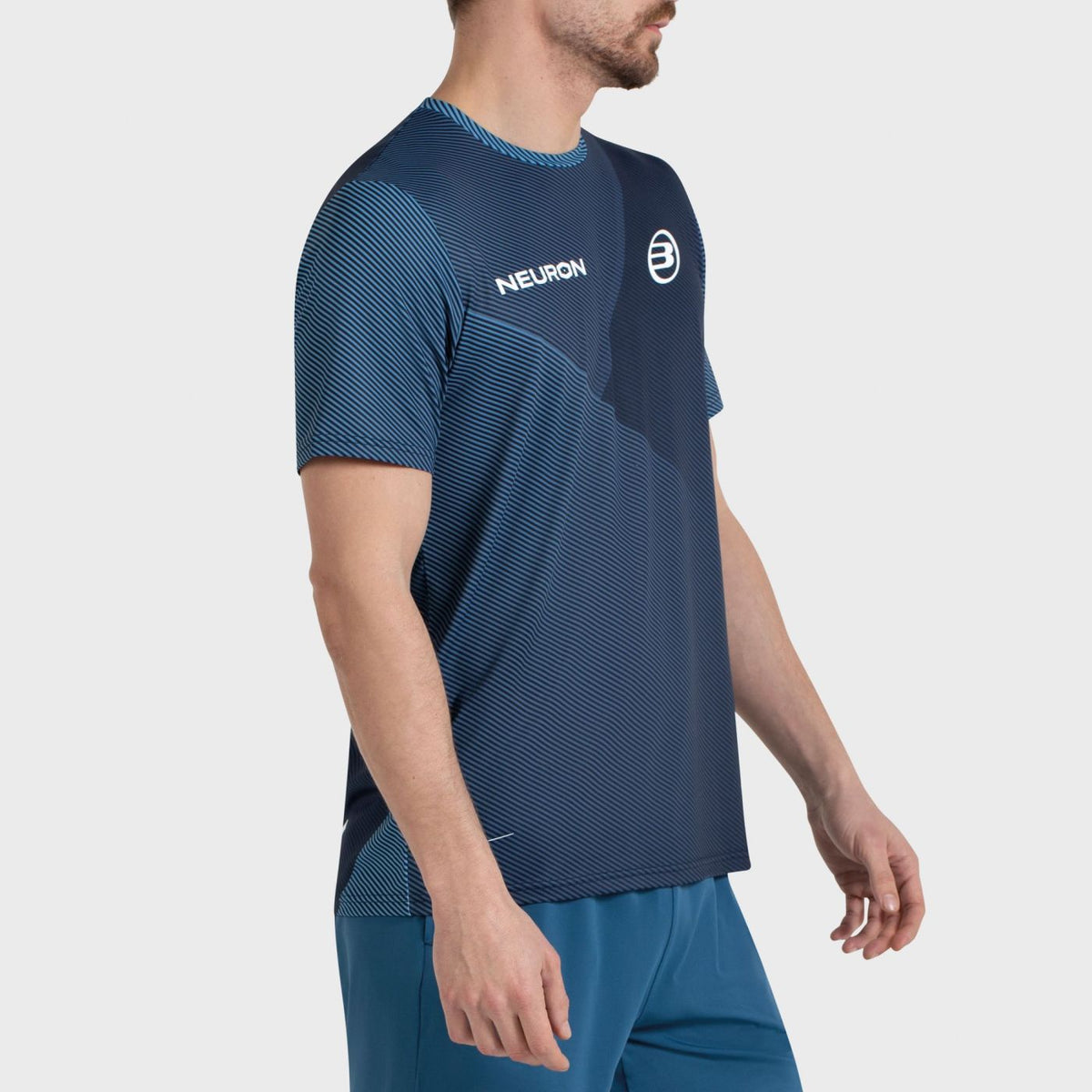 T-shirt Bullpadel Fede Chingotto 26I Bleu Atomique