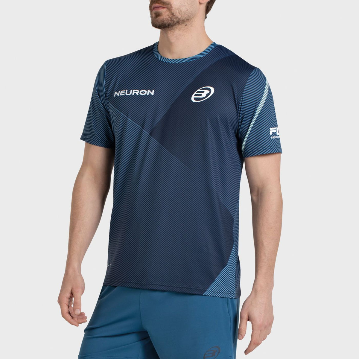 T-shirt Bullpadel Fede Chingotto 26I Bleu Atomique