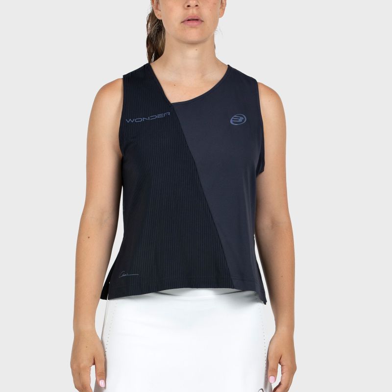 Camiseta Sin Mangas Bullpadel Claudia Fernández 26I Azul Marino