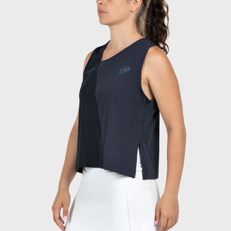 Camiseta Sin Mangas Bullpadel Claudia Fernández 26I Azul Marino
