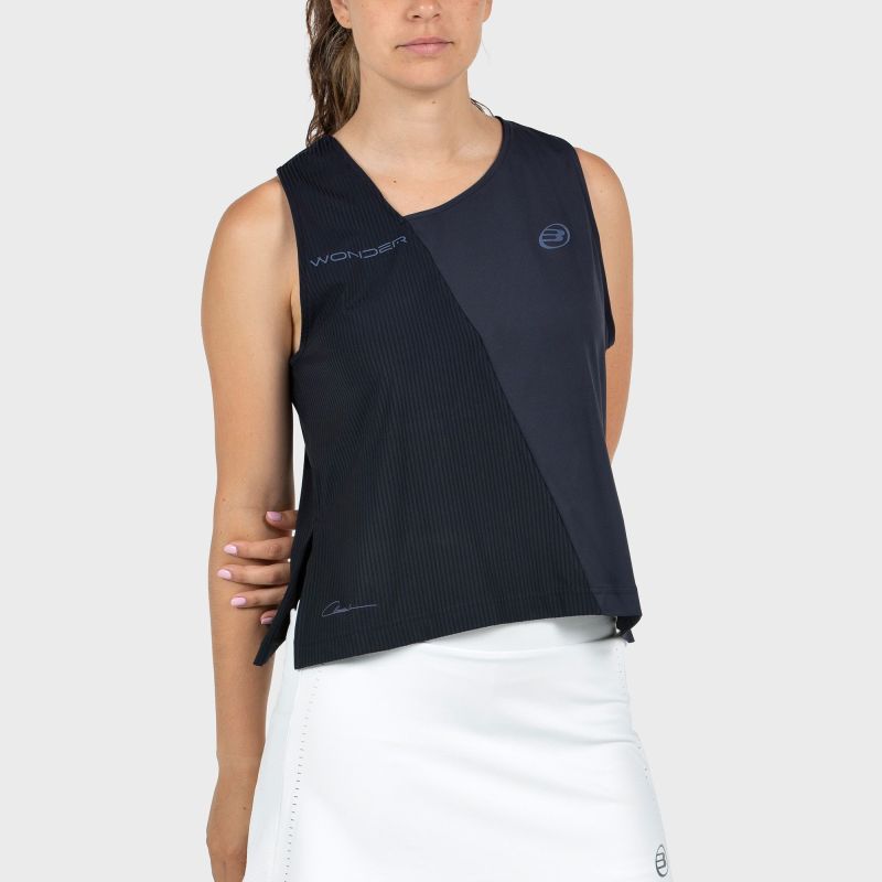 Camiseta Sin Mangas Bullpadel Claudia Fernández 26I Azul Marino