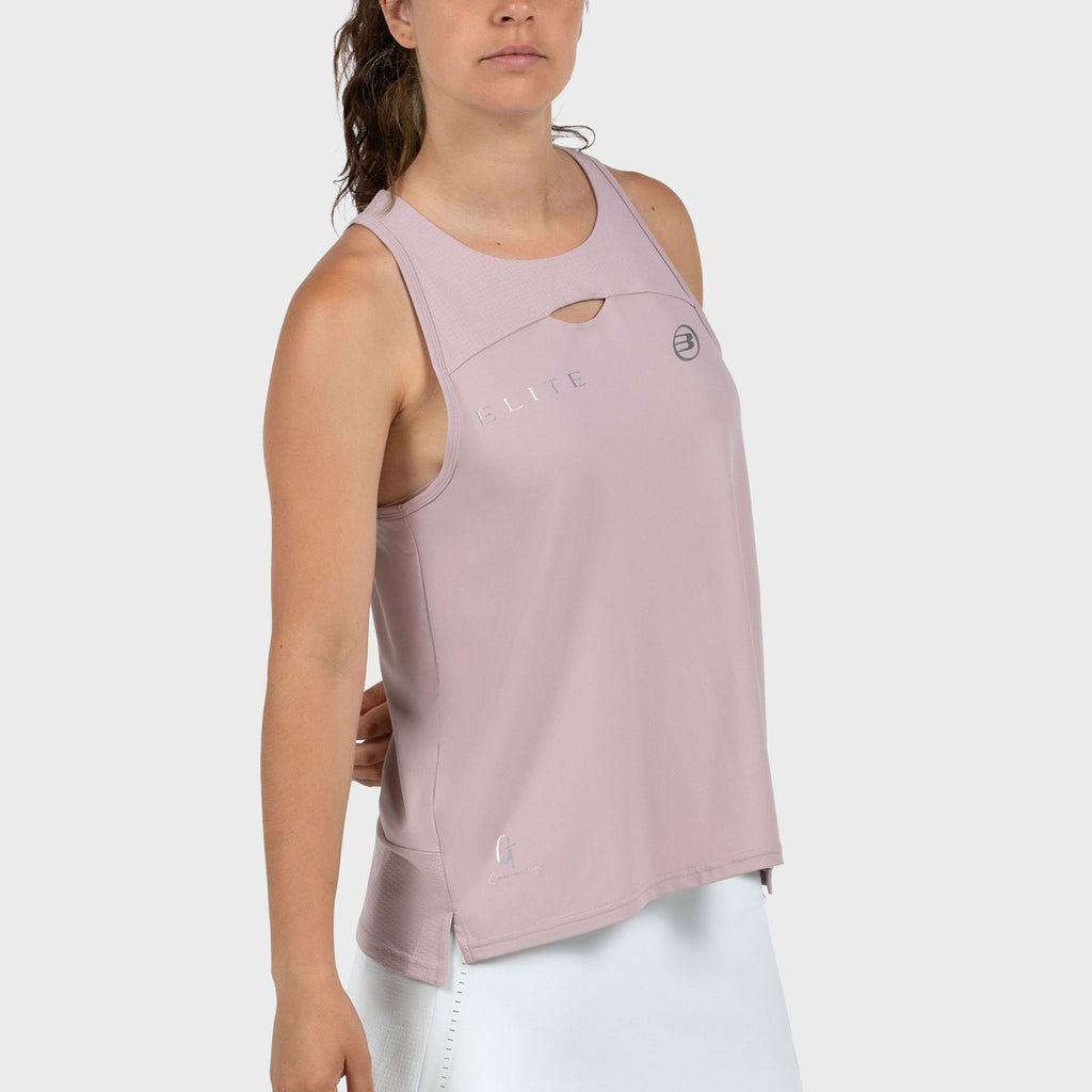 Camiseta Sin Mangas Bullpadel Gemma Triay 26I Rosa Sombra