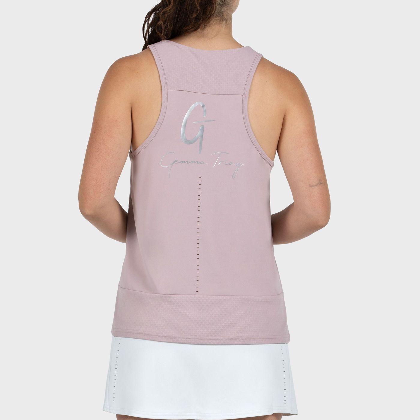 Camiseta Sin Mangas Bullpadel Gemma Triay 26I Rosa Sombra