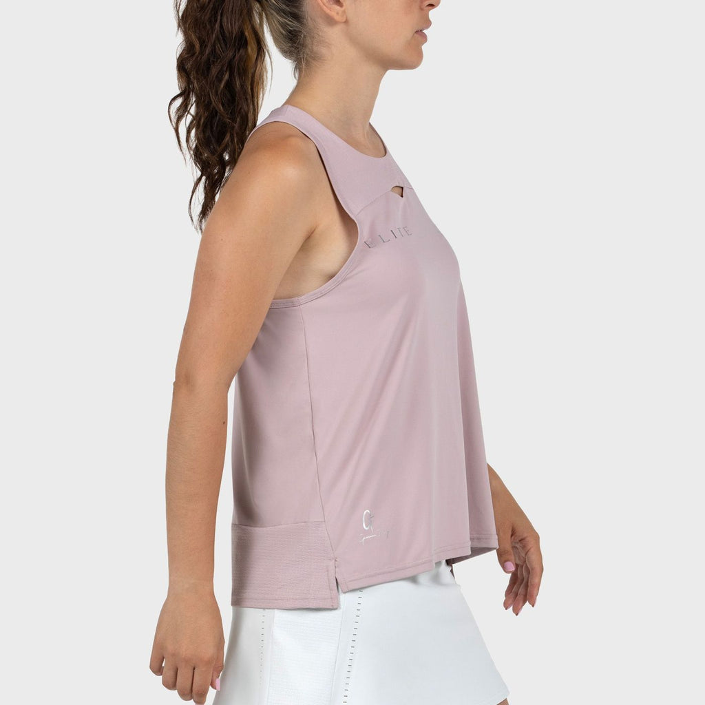 Camiseta Sin Mangas Bullpadel Gemma Triay 26I Rosa Sombra