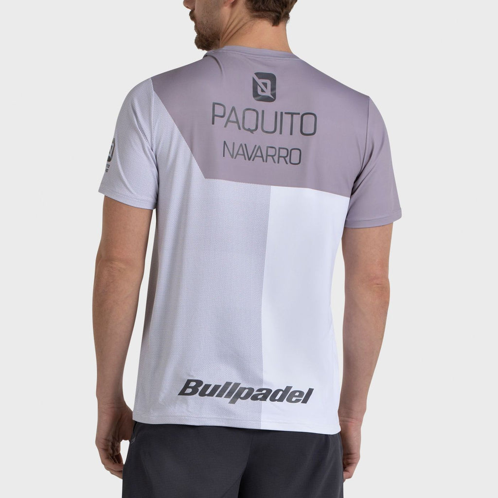 T-Shirt Bullpadel Paquito Navarro 26I Weiß
