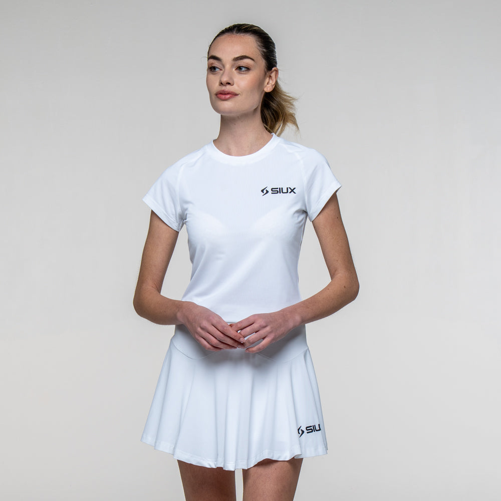 Camiseta SIUX Match 2026 Mujer Blanca