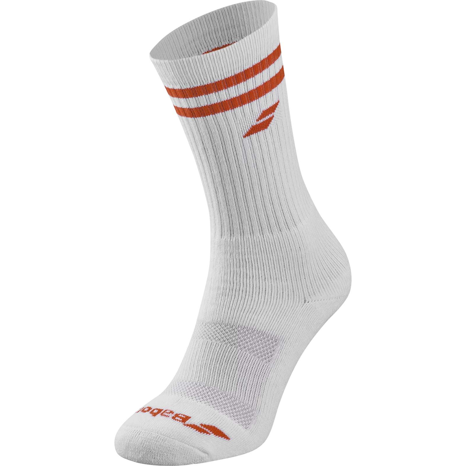 Socks Babolat White / Light Red Team Single 