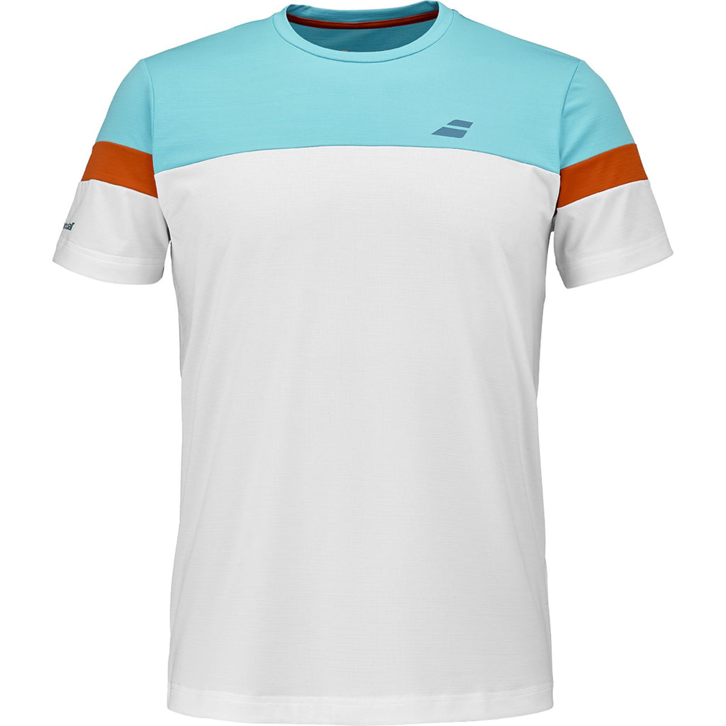 White Perf Babolat T-shirt Crew Neck Men 