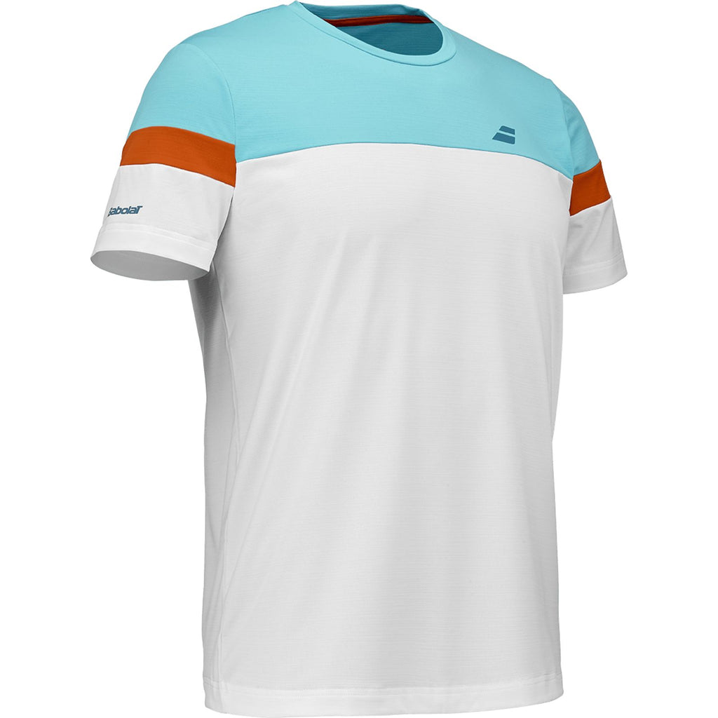 White Perf Babolat T-shirt Crew Neck Men 