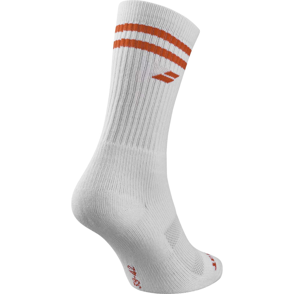 Socks Babolat White / Light Red Team Single 