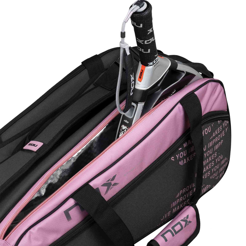 Borsa per racchette Nox Street Series Grigio/Rosa 