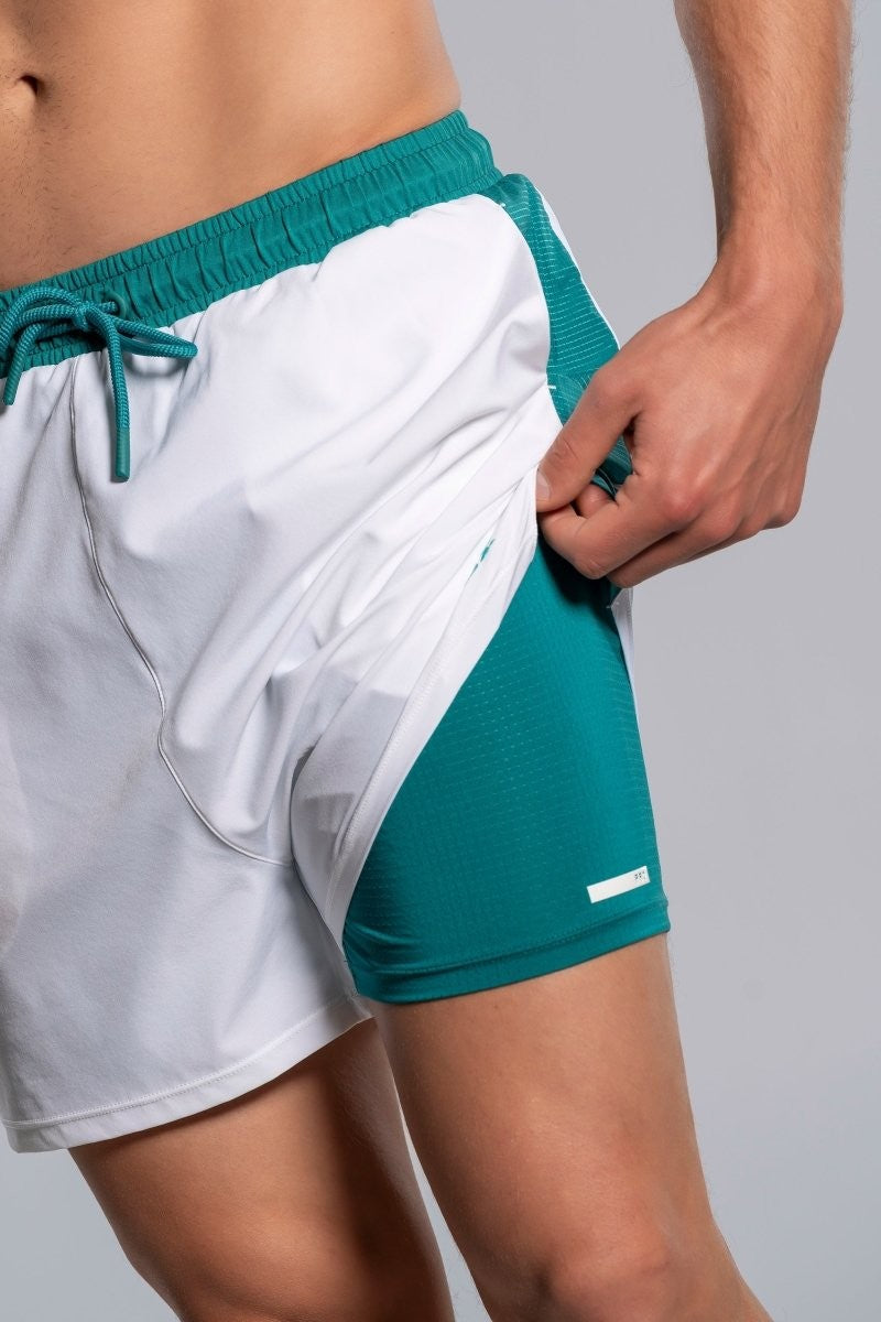 Short Nox Pro White/Ivy Green Hombre 2026