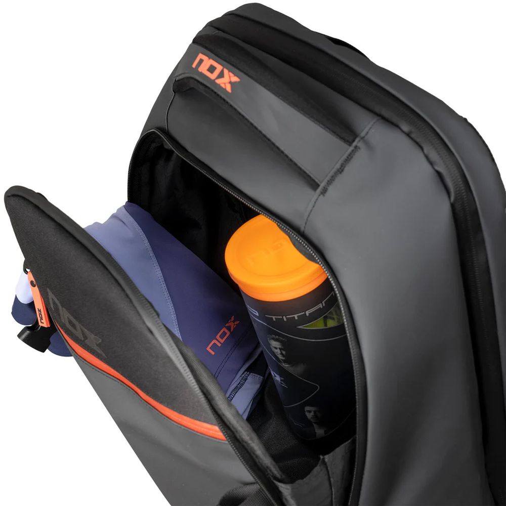 Sac à dos Nox Luxury Open Series Noir / rouge