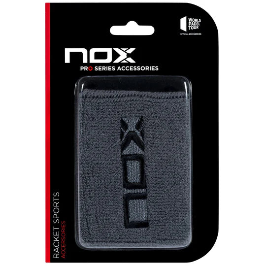 Muñequeras Nox Gris/Negro (Pack x2)