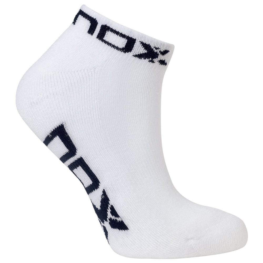 Pack Meias Técnicas de Tornozelo Nox Branco/Azul Marinho 