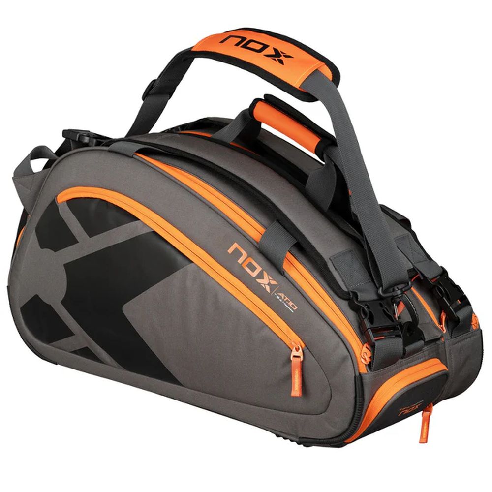 Racket Bag Nox AT10 Team Gray/Orange | Padel Kiwi