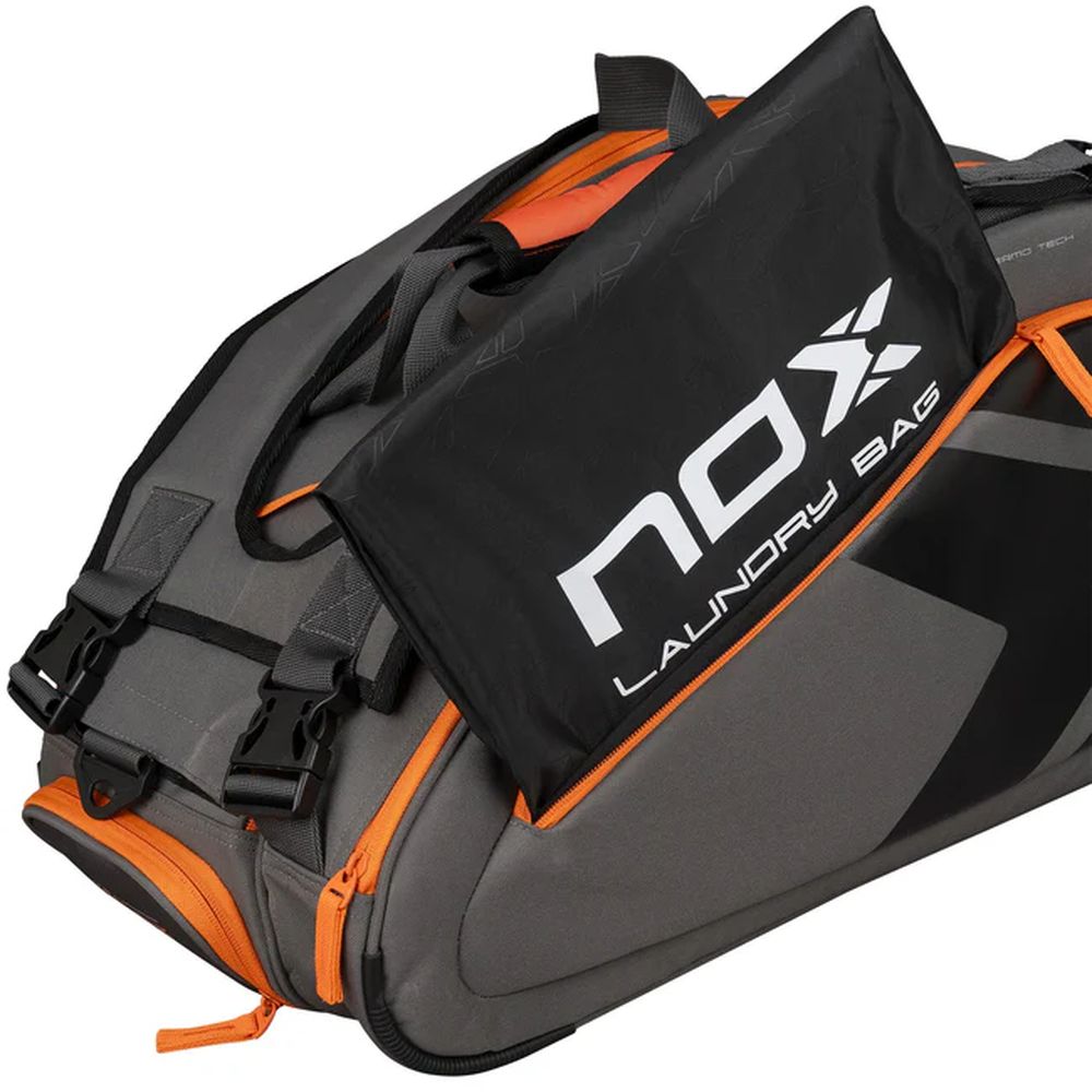 Racket Bag Nox AT10 Team Gray/Orange | Padel Kiwi