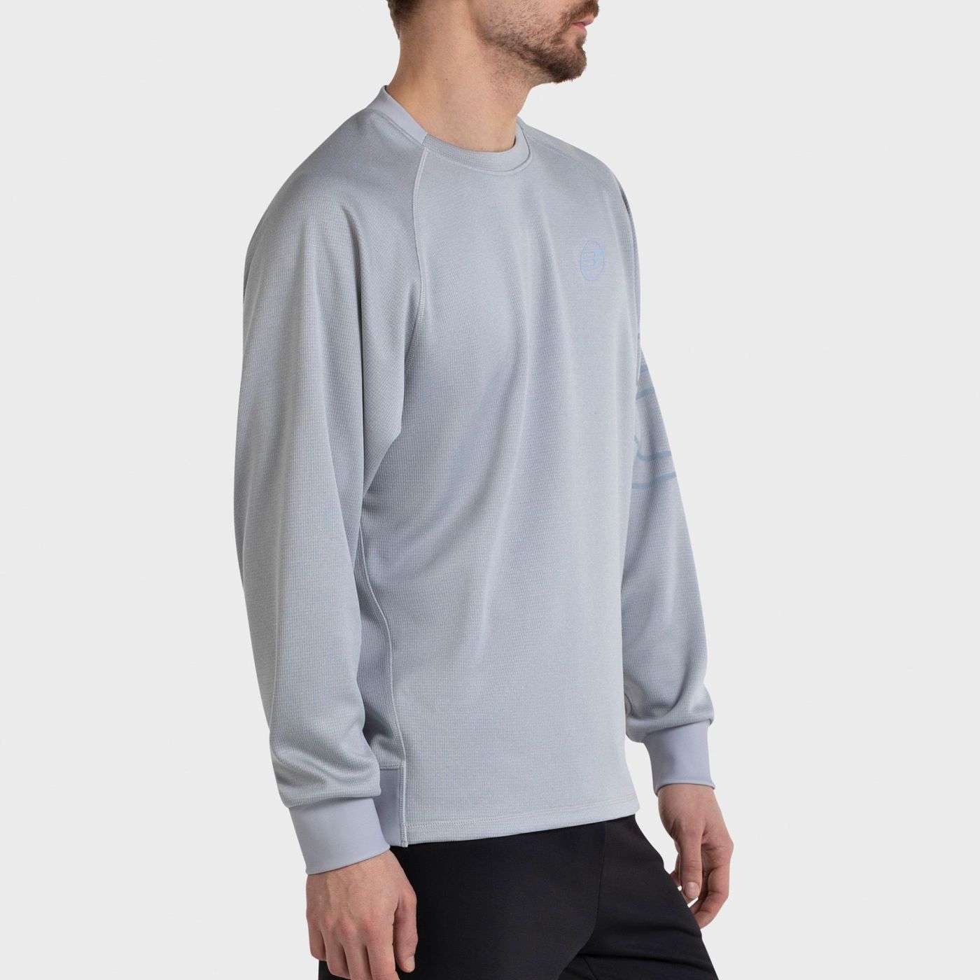 Bullpadel Esna Sweatshirt in meliertem Blaugrau