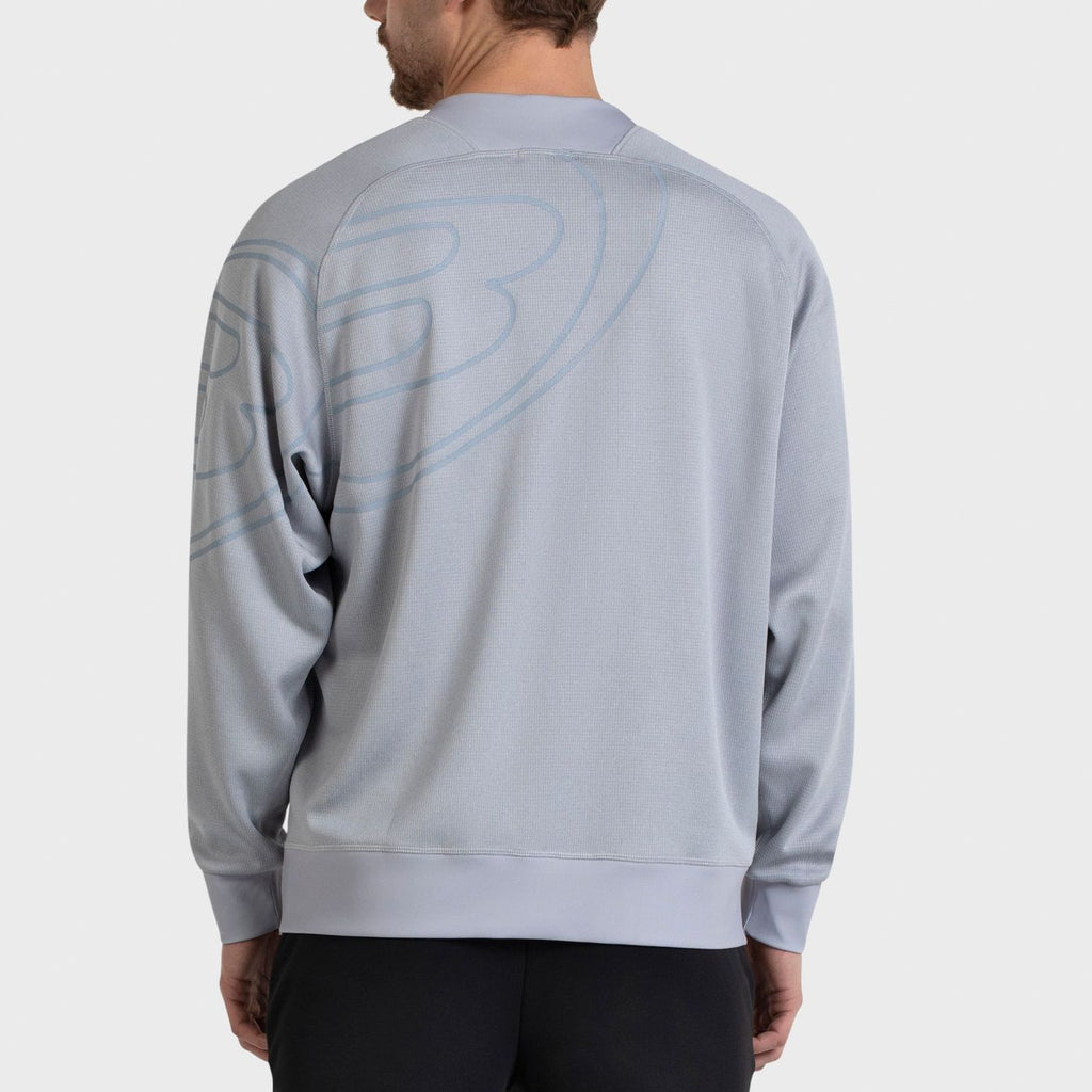 Bullpadel Esna Sweatshirt in meliertem Blaugrau