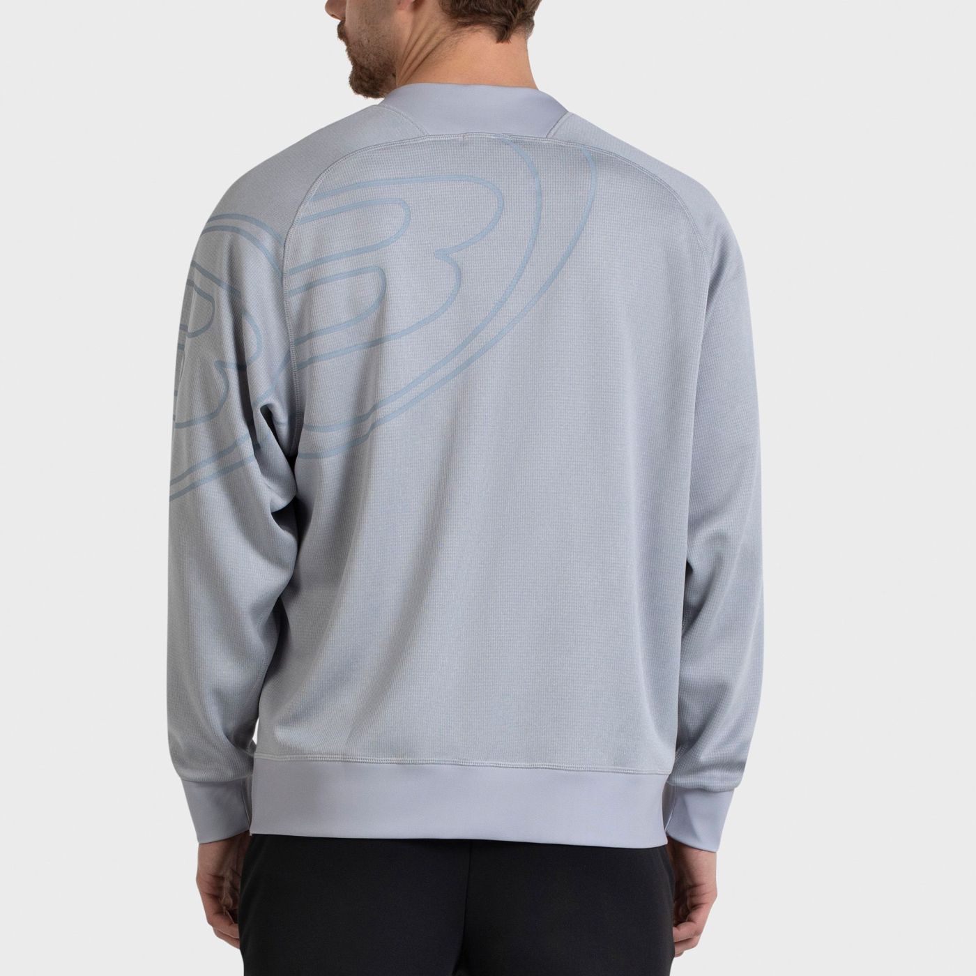 Bullpadel Esna Sweatshirt in meliertem Blaugrau