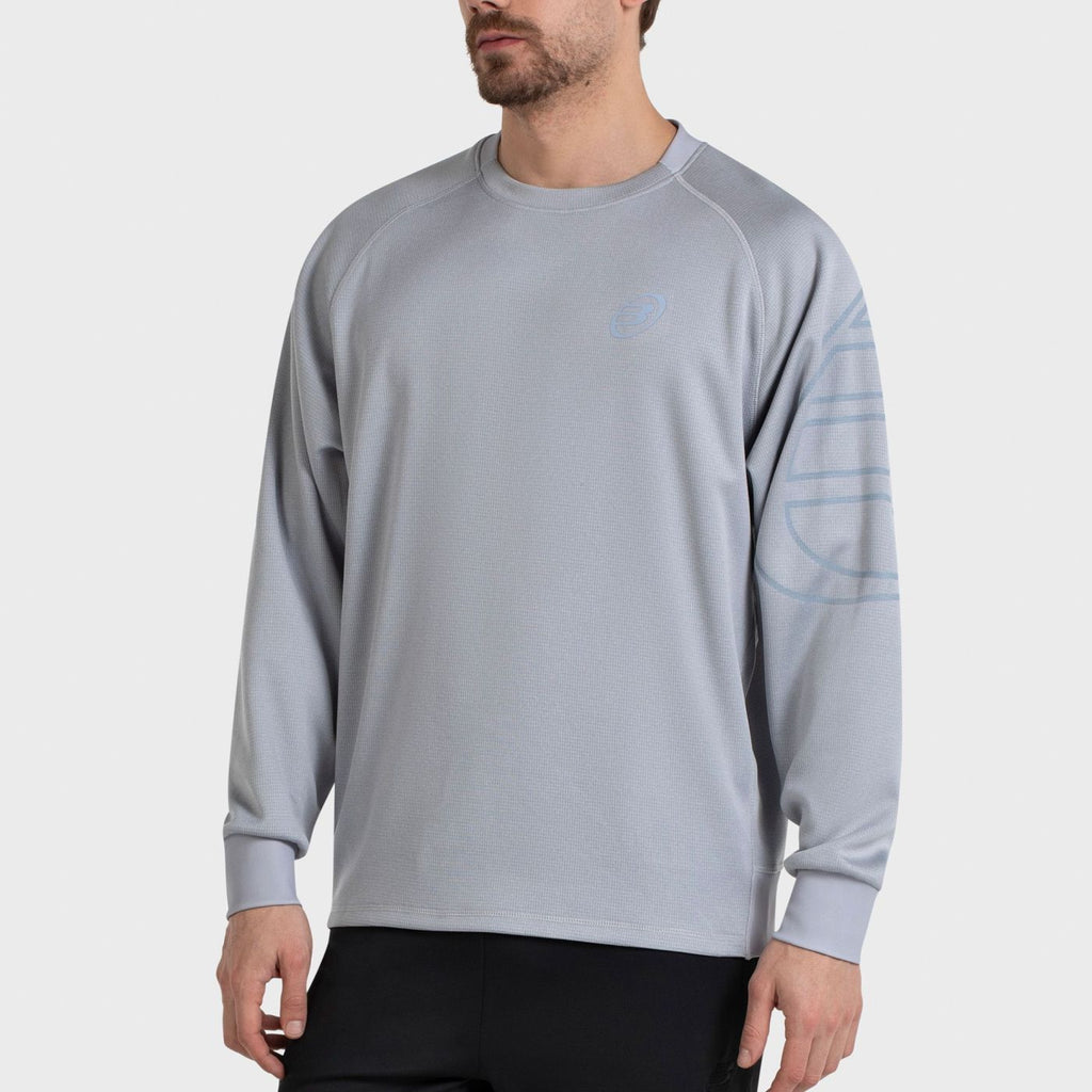 Bullpadel Esna Sweatshirt in meliertem Blaugrau