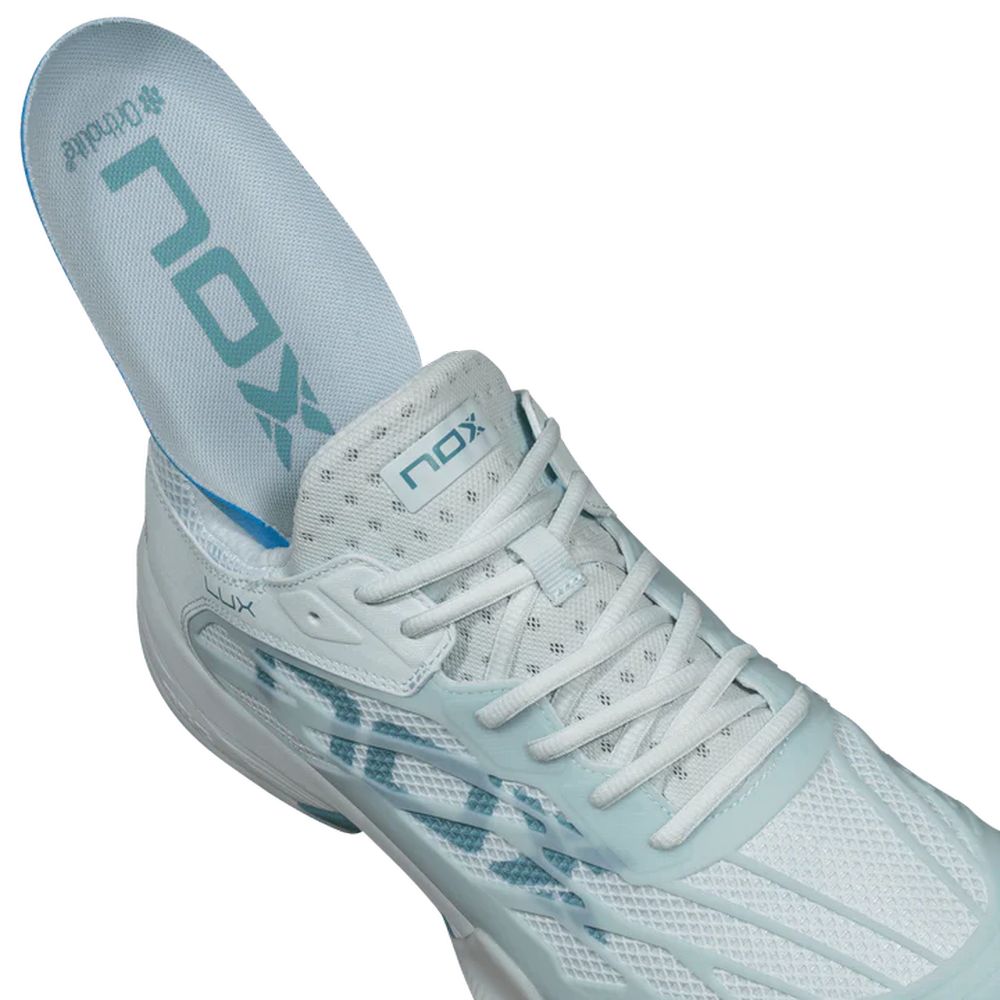 Nox padel shoes AT10 LUX Morning Mist/Turquoise 