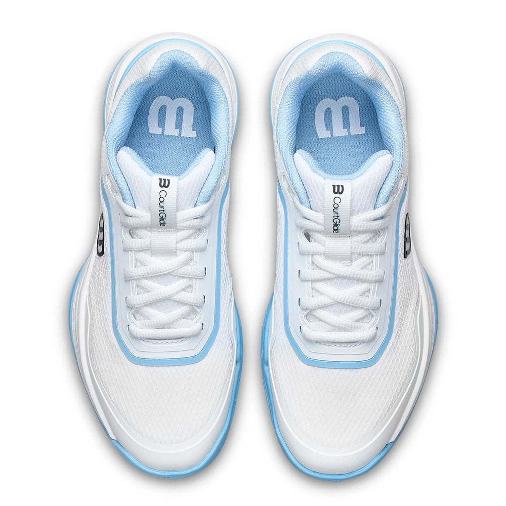 Zapatillas Wilson Courtglide Padel Mujer Blanco/Azul Claro
