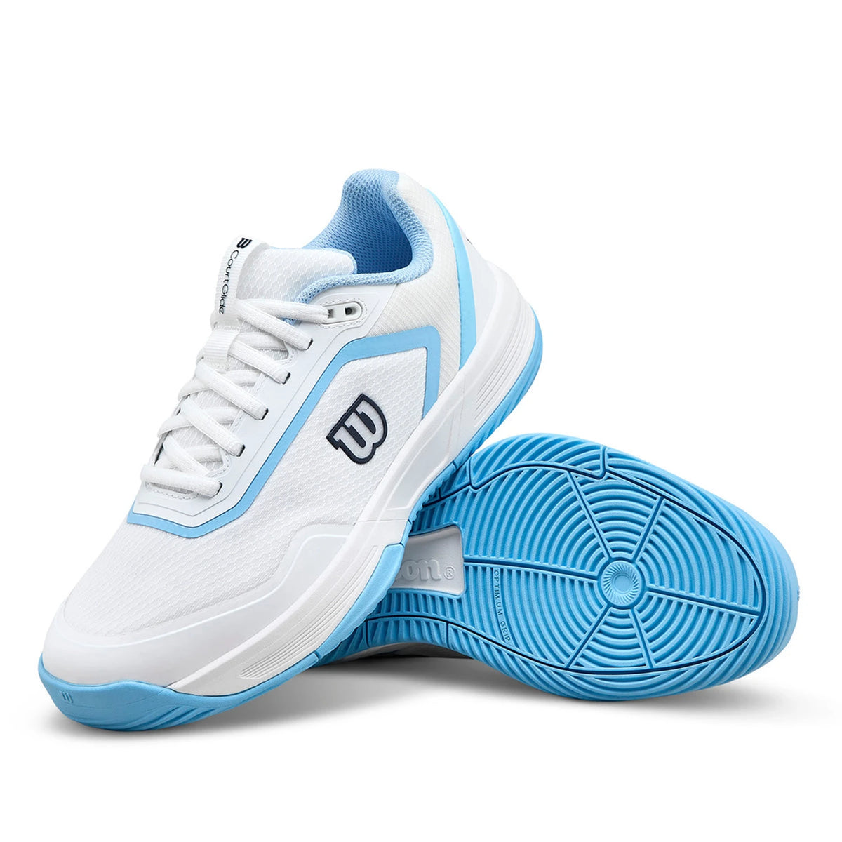 Zapatillas Wilson Courtglide Padel Mujer Blanco/Azul Claro