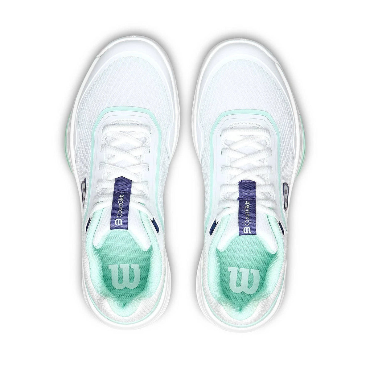 Zapatillas Wilson Courtglide Padel Mujer Blanco/Turquesa