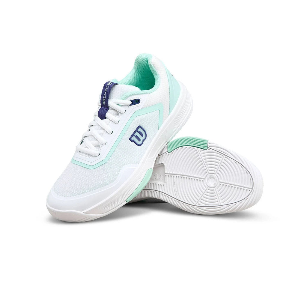 Zapatillas Wilson Courtglide Padel Mujer Blanco/Turquesa