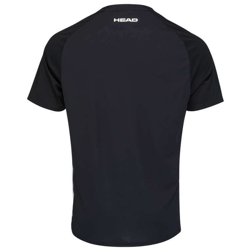 Camiseta Head Play Tech Negra - Camiseta de Pádel Hombre - Padel Kiwi