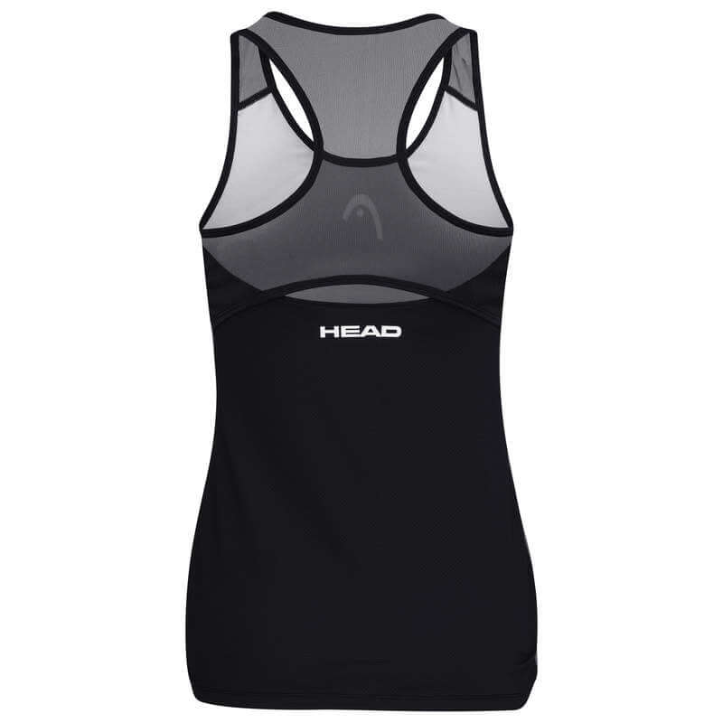 Head Play Tech Negro - Camiseta de Pádel Mujer - Padel Kiwi