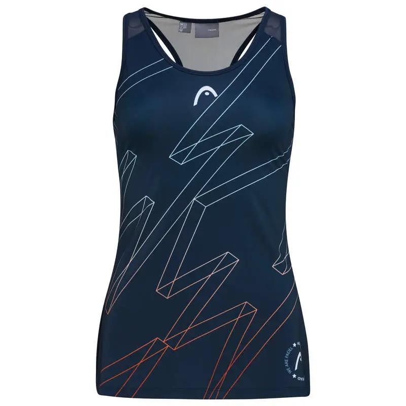 Regata Head Play Tech Azul - Camiseta Feminina Padel 